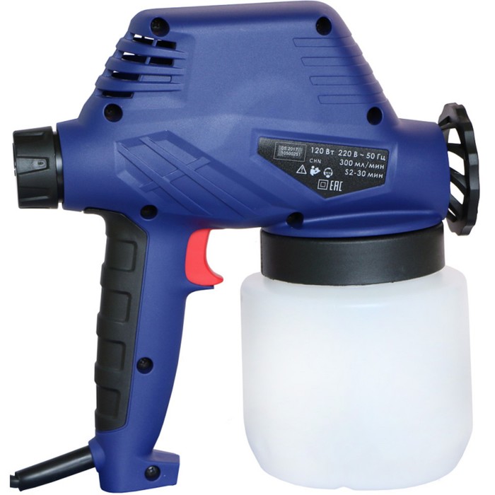 Краскопульт электрический "ДИОЛД" КРЭ-4, 120 Вт, 300 мл/мин, 800 мл, сопло 0.8 мм