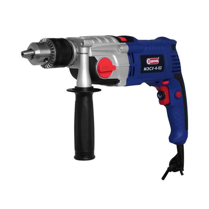 Дрель ударная "ДИОЛД" МЭСУ-4-02, 1200 Вт, 19200/48000 уд/мин, 1200/4800 об/мин, ЗВП 13 мм