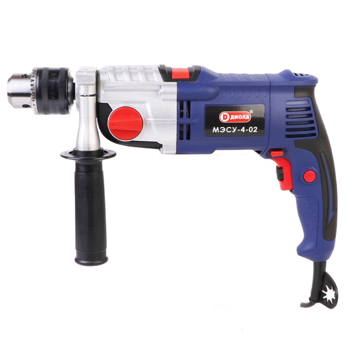 Дрель ударная "ДИОЛД" МЭСУ-4-02, 1200 Вт, 19200/48000 уд/мин, 1200/4800 об/мин, ЗВП 13 мм