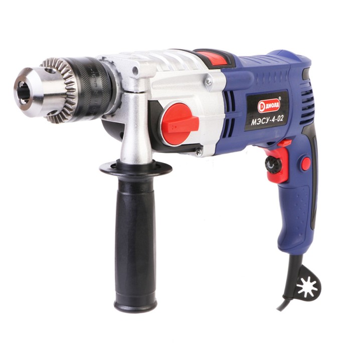 Дрель ударная "ДИОЛД" МЭСУ-4-02, 1200 Вт, 19200/48000 уд/мин, 1200/4800 об/мин, ЗВП 13 мм