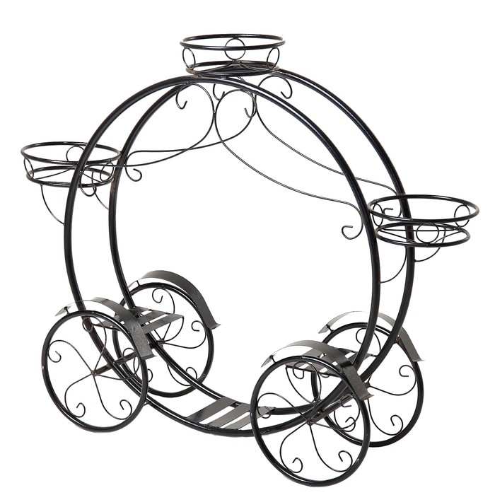 Подставка для цветов уличная "Карета" 130*100*36 см