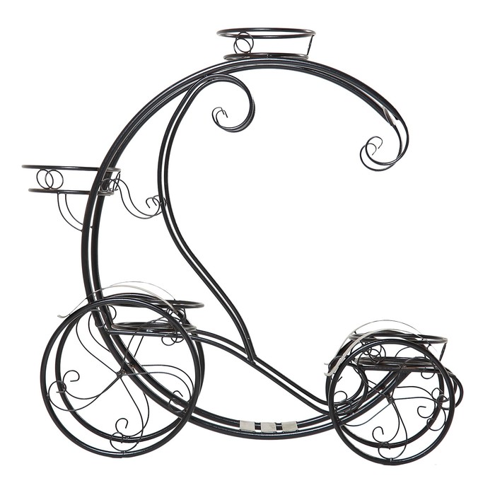 Подставка для цветов уличная "Карета кабриолет" 120*110*40 см