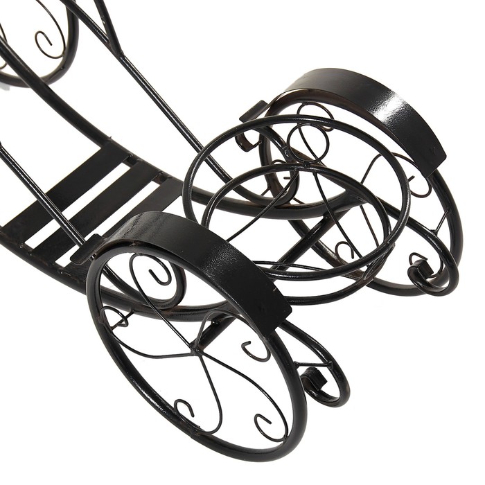 Подставка для цветов уличная "Карета кабриолет" 120*110*40 см