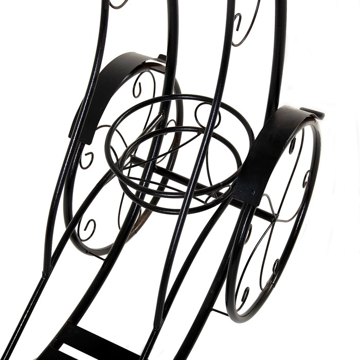 Подставка для цветов уличная "Карета кабриолет" 120*110*40 см