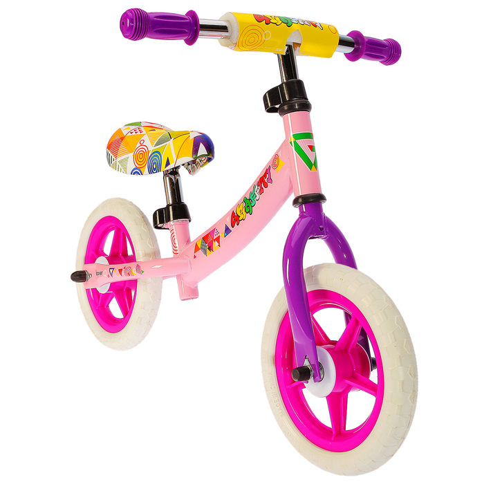 Беговел 10" GRAFFITI Discover 2018, цвет розовый