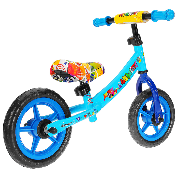 Беговел 10" GRAFFITI Discover 2018, цвет синий