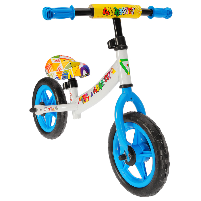 Беговел 10" GRAFFITI Discover 2018, цвет белый