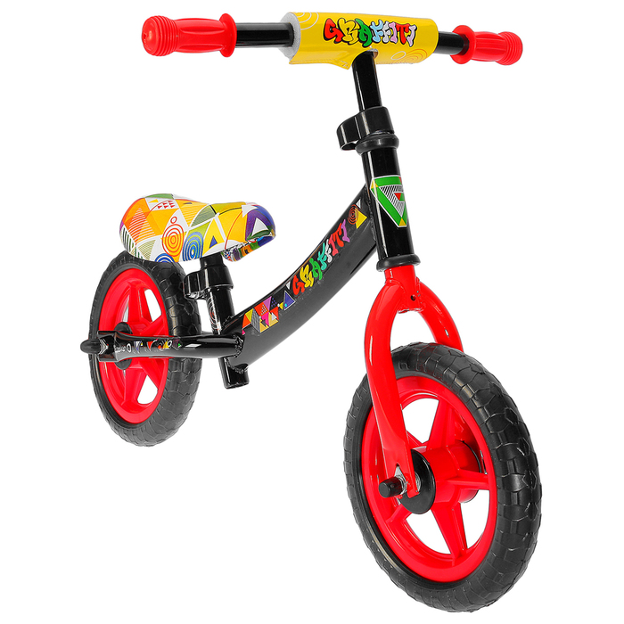 Беговел 10" GRAFFITI Discover 2018, цвет черный