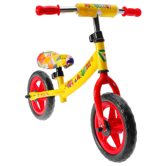 Беговел 10" GRAFFITI Discover 2018, цвет желтый