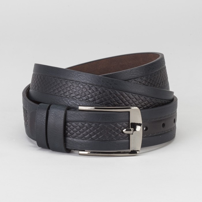 Ремень мужской Великан, пряжка металл, ширина - 4 см, цвет коричневый