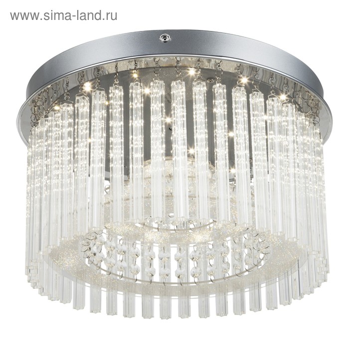 

Люстра потолочная JOYCE 1x18Вт LED хром 37x37x23 см