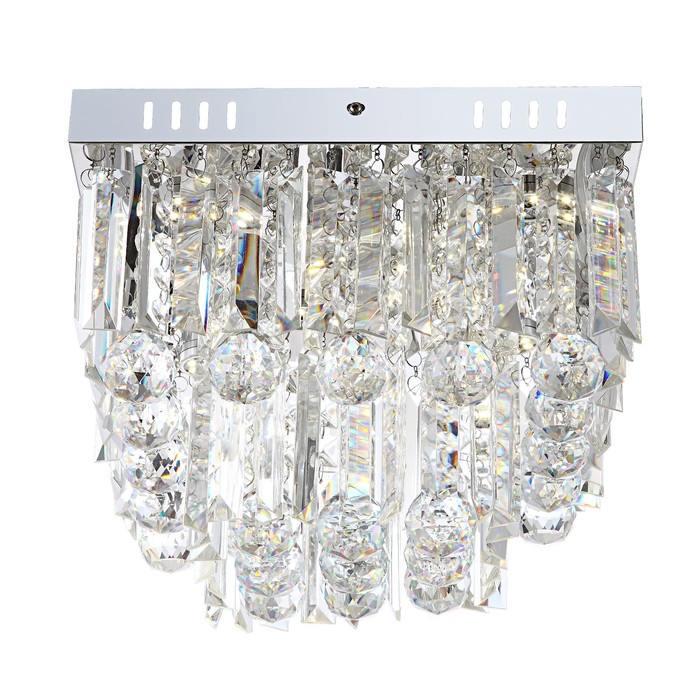 Люстра потолочная CLEO 6x3Вт LED хром 32x32x24см