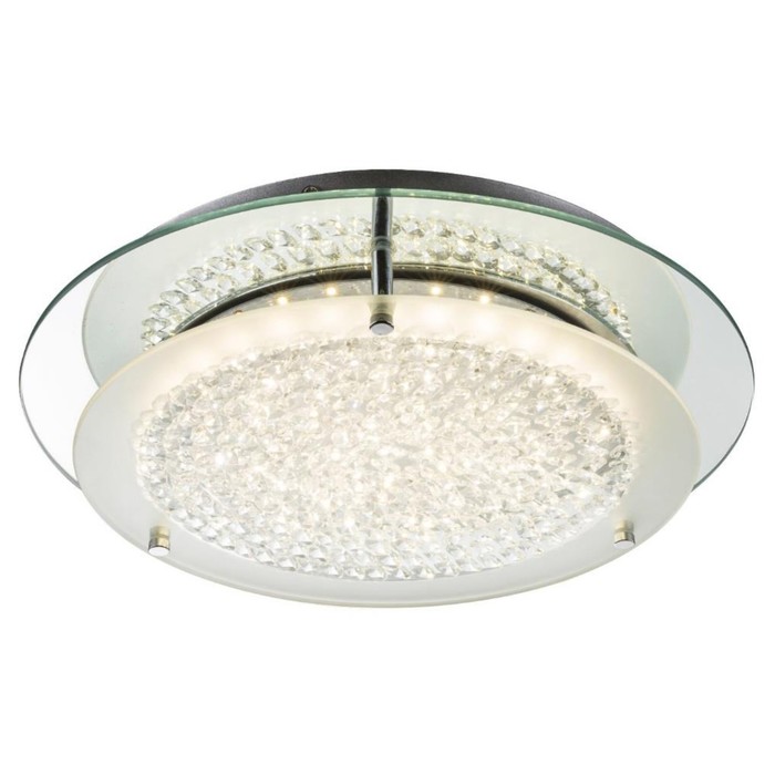 Люстра потолочная FROO I 1x12Вт LED хром 28x28x7,8см