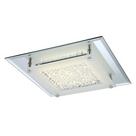 

Люстра потолочная LIANA 1x17Вт LED хром 36x36x6,5см
