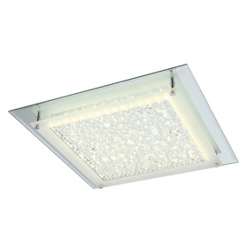

Люстра потолочная LIANA 1x18Вт LED хром 42x42x6,5см