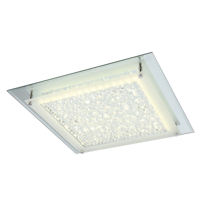 Люстра потолочная LIANA 1x18Вт LED хром 42x42x6,5см