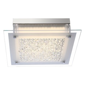 

Люстра потолочная LEAH 1x17,3Вт LED хром 36x36x10,4см