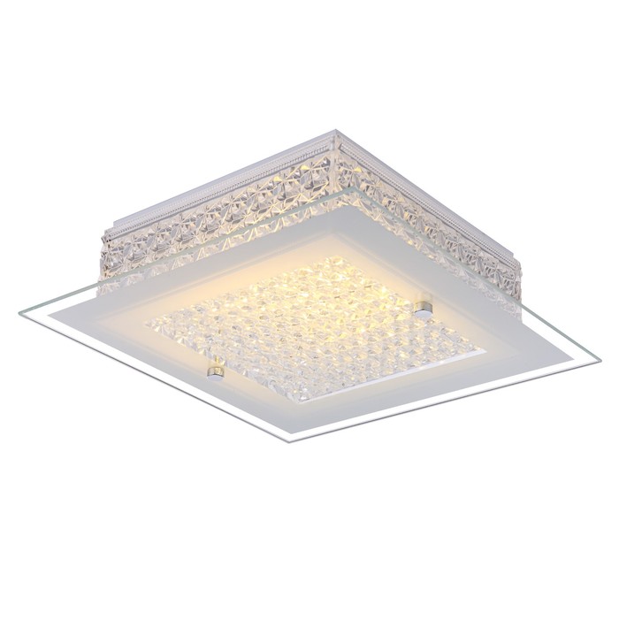 Люстра потолочная HEIDIR 1x12Вт LED хром 30x30x8см