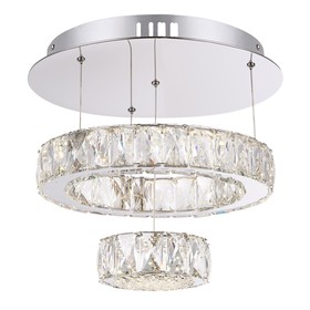 

Люстра подвес AMUR 1x28Вт LED хром 35x35x47см