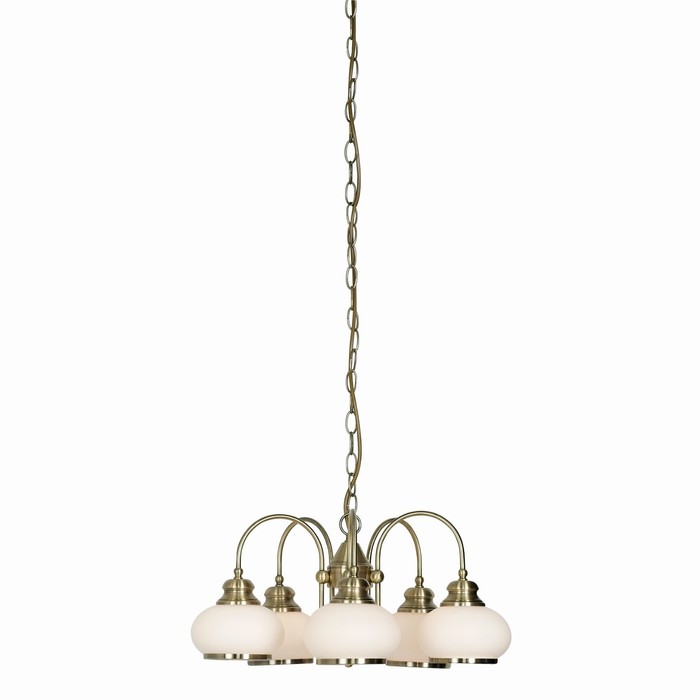 Люстра подвесная NOSTALGIKA 5x40Вт E14 античная бронза 48x48x98см