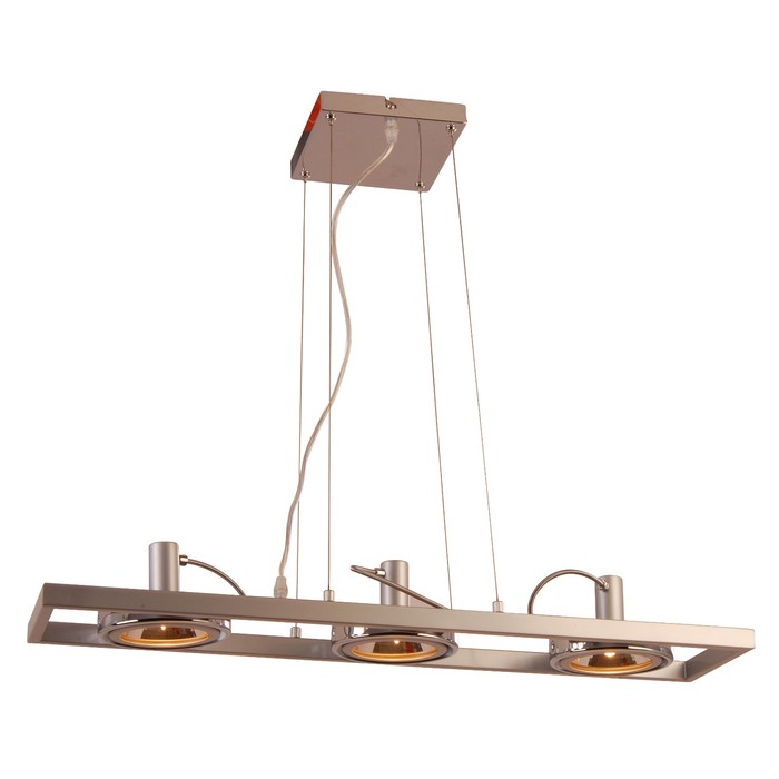 Люстра подвес KURIANA 3x52Вт G9 хром 75x17,5x120см