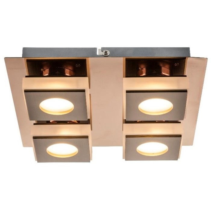 Люстра потолочная CAYMAN I 4x5Вт LED бронза 23x23x6см