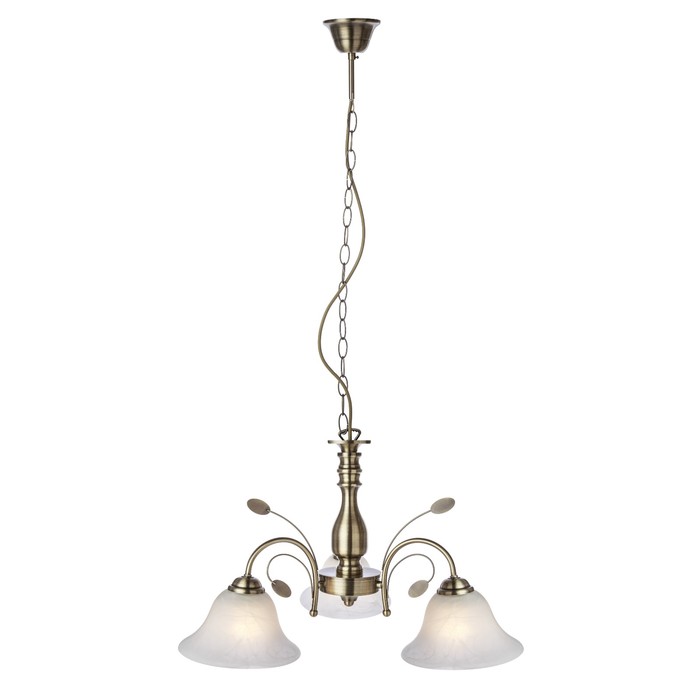 Люстра потолочная POSADAS 3x60Вт E27 антик 60x60x100см