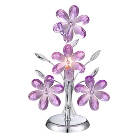 

Настольная лампа PURPLE 1x40Вт E14, хром 24x37 см