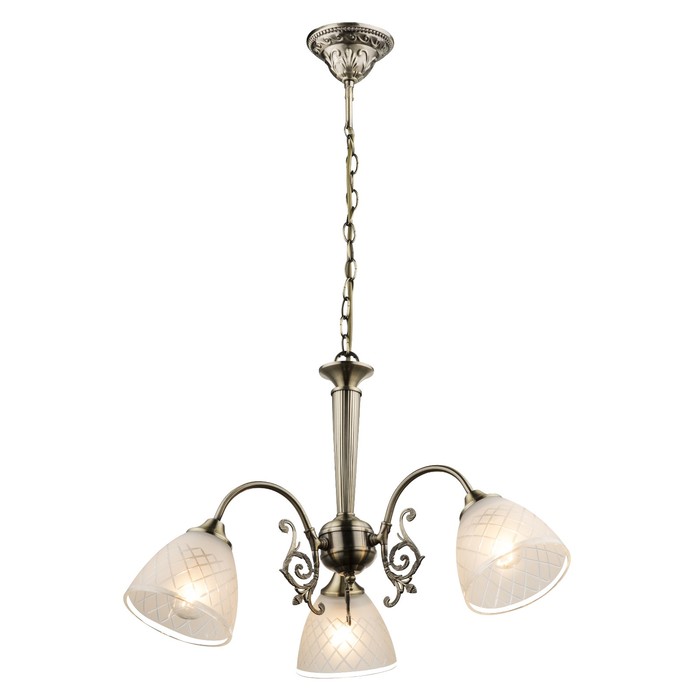 Люстра подвесная TIALDA 3x60Вт E14 бронза 60x60x89см