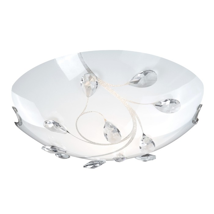 Светильник BURGUNDY 2x40Вт E27 матовый никель 30x30x10см