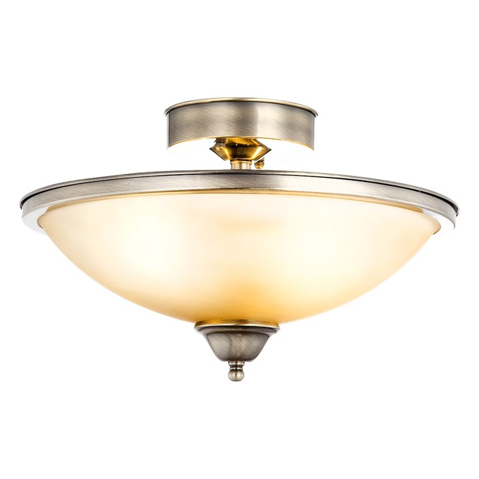 Люстра потолочная SASSARI 2x60Вт E27 античная бронза 41x41x26см