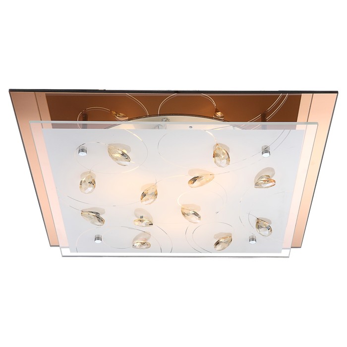 Светильник AYANA 3x40Вт E27 ILLU хром 42x42x8,5см