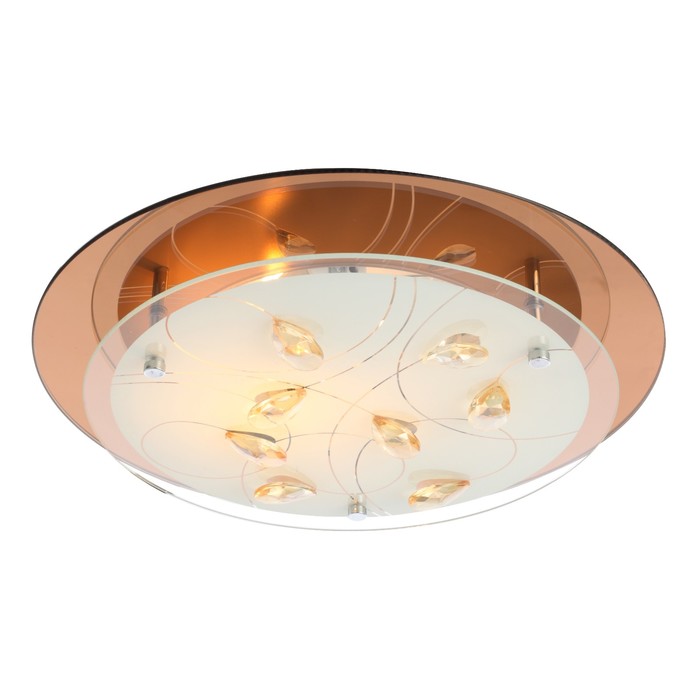 Светильник AYANA 2x40Вт E27 ILLU хром 33,5x33,5x8,5см