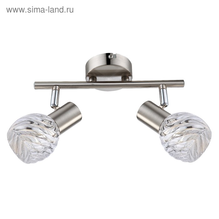 

Спот BORONIA 2x40Вт E14 хром 14,5x8см