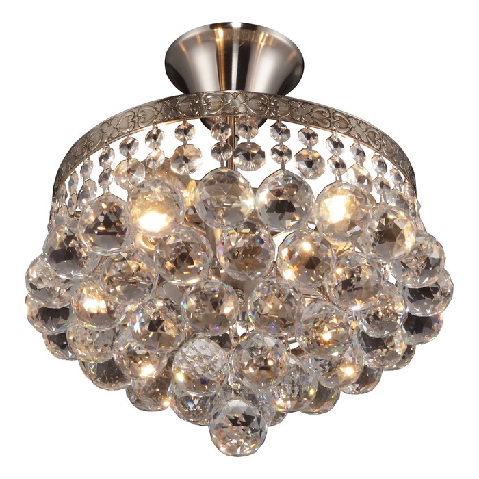 Люстра потолочная Vivien 4x40Вт E14 медь 37x37x20см