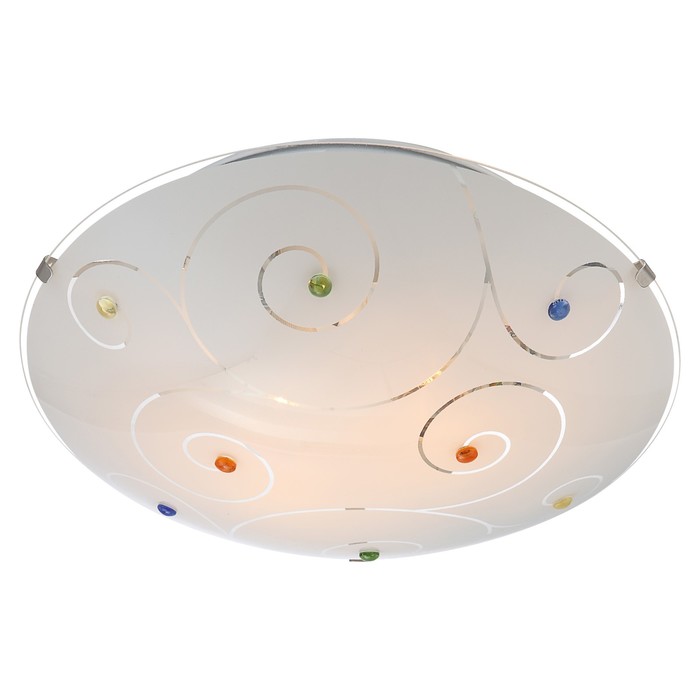 Светильник FULVA 2x60Вт E27 ILLU матовый никель 30x30x8,5см