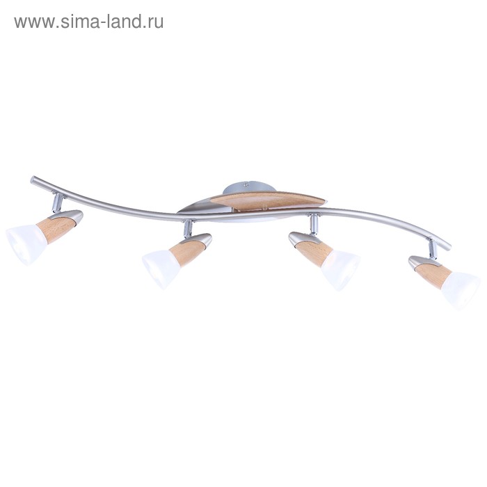 

Спот LORD II 4x40Вт E14, R50 матовый никель 83x17,5 см