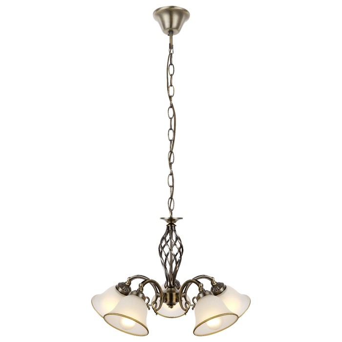 Люстра подвесная ODIN 5x60Вт E27 античная бронза 60x60x120см