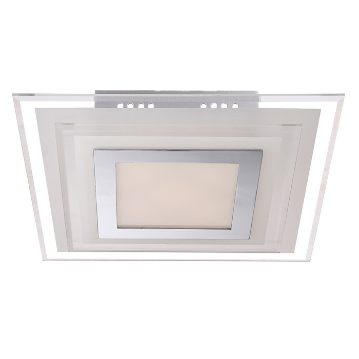 Светильник AMOS 1x9Вт LED хром 30x30x6,5см