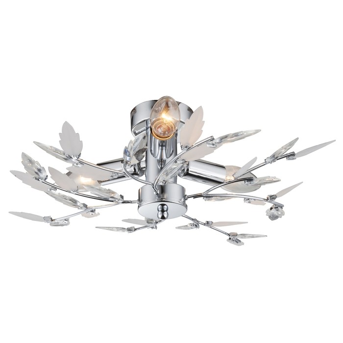 Люстра потолочная VIDA 3x40Вт E14 хром 40x40x14,5см