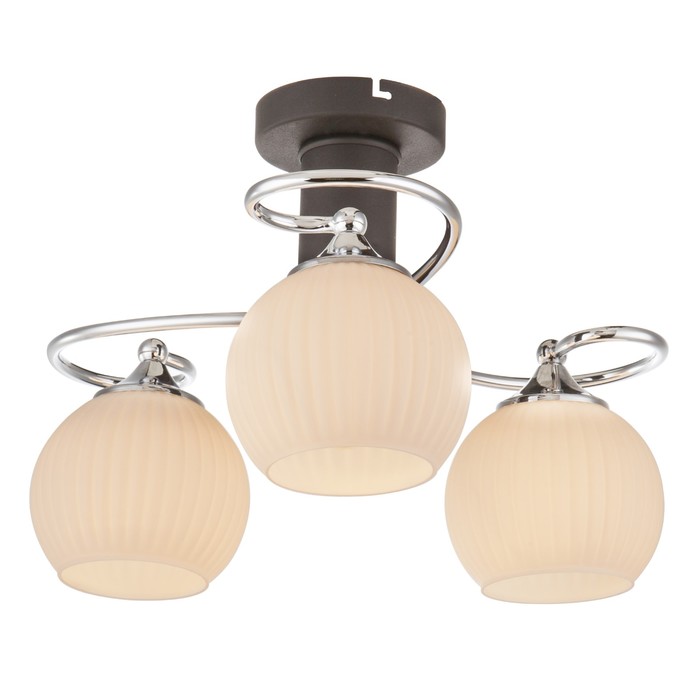 Люстра потолочная PESSOA I 3x60Вт E27 хром 46,5x46,5x29см