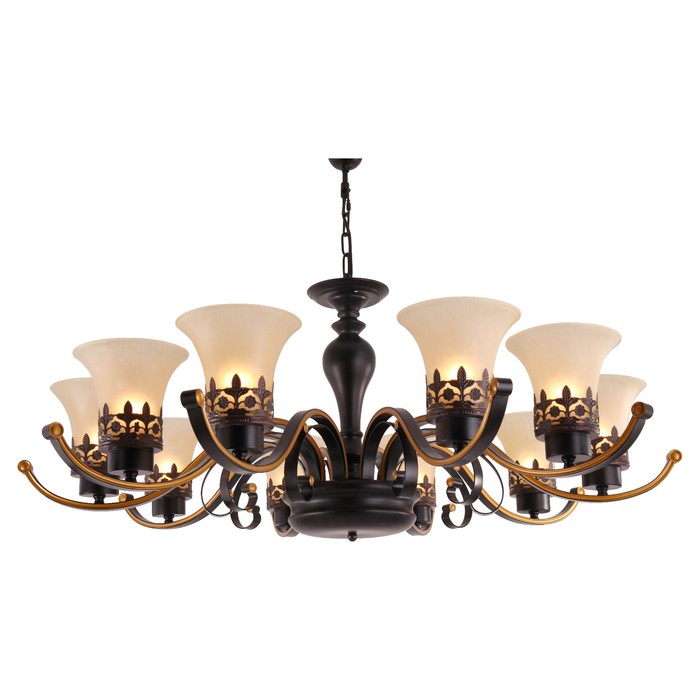 Люстра подвесная Florence 8x40Вт E27 коричневый 85x85x42см