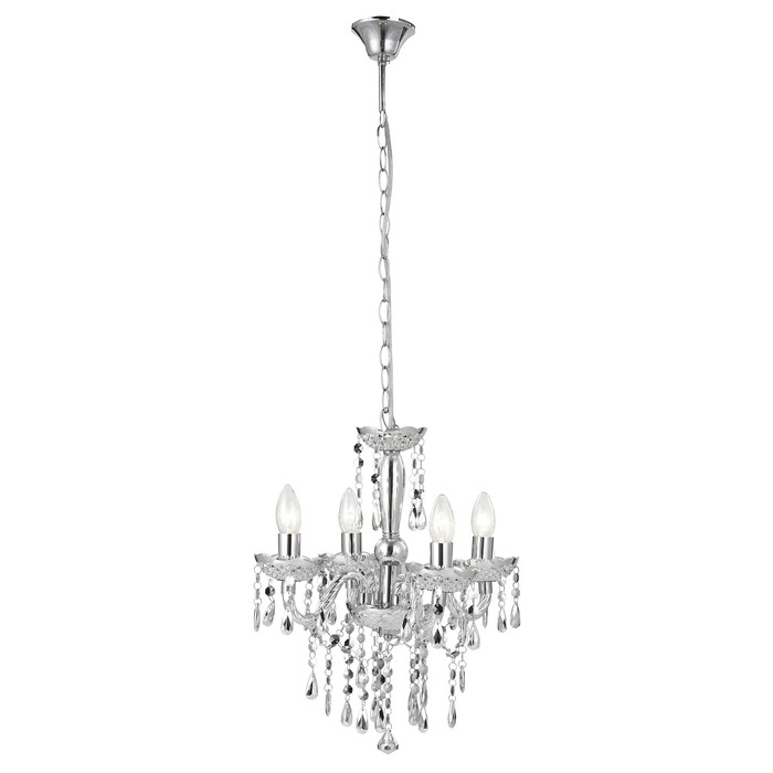 Люстра подвесная CUIMBRA 4x40Вт E14 хром 42x42x135см