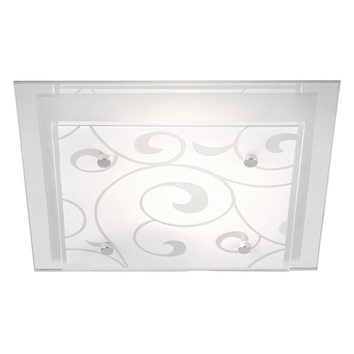 Светильник DIA 1x60Вт E27 ILLU хром 24x24x8,5см