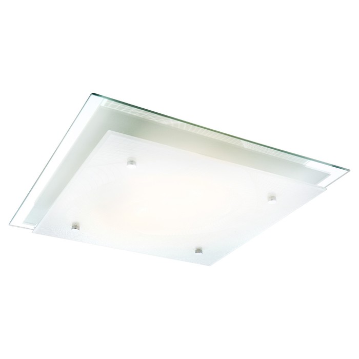 Светильник SONAR 2x60Вт E27 ILLU хром 33,5x33,5x8см