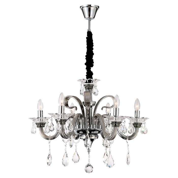 Люстра подвесная DUNJA 6x40Вт E14 хром 70x70x115,5см