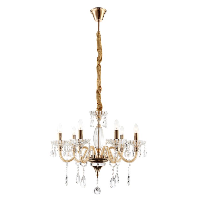 Люстра подвесная MELISSA 6x40Вт E14 хром 56,5x56,5x115см