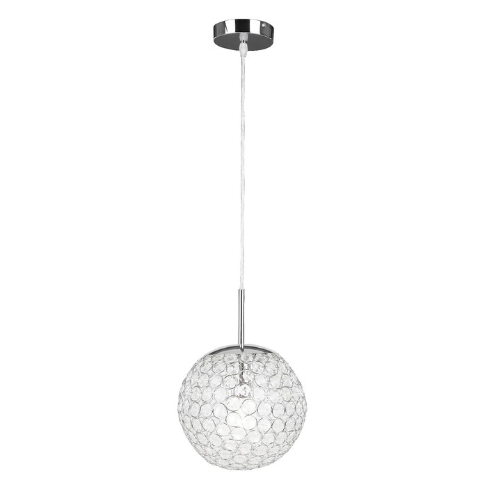 Люстра подвес KONDA 1x60Вт E27 хром 23x23x150см