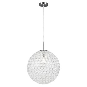 

Люстра подвес KONDA 1x60Вт E27, хром 40x40x165 см