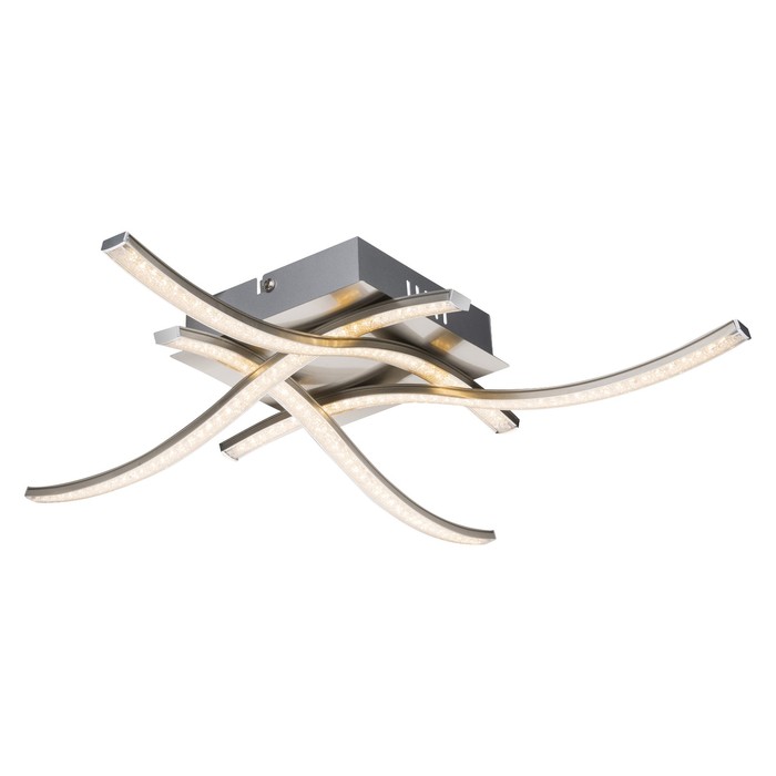 Люстра потолочная JORNE 1x15Вт LED хром 47,5x47,5x7,8см